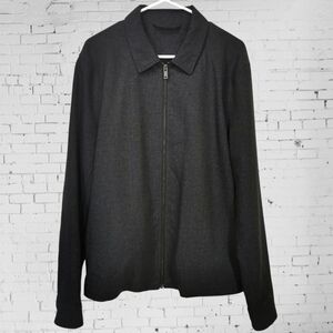 Ben Sherman Function Zip Front Lightweight Lined Jacket in Black - Sz 42R (L)